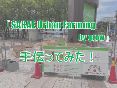 『SAKAE URBAN FARMING BY GROW』オープンの準備をお手伝いしてきました！